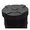 Vestil BLACK DRUM COVER 30 GALLON DC-P-30-BK - alternate 2